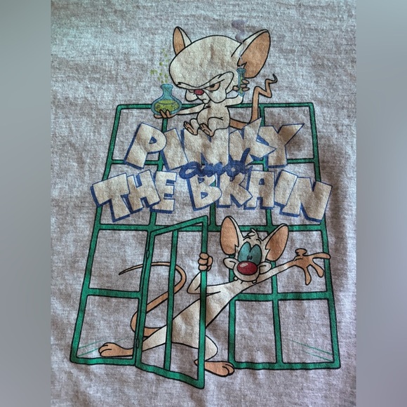 Vintage Pinky and the Brain Animaniacs T-shirt size large - Picture 1 of 4